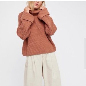 Free People Park City Pullover in TERRACOTTA